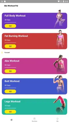 Abs Workout Pal - 7 Minutes Home Fitness App android App screenshot 3